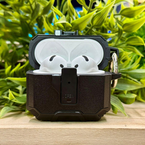 COVER PREMIUM HARD CASE NEGRO AIRPODS 4 GEN